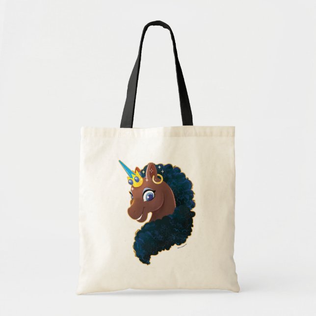 Tote Bag Afro Unicorn | Magique (Devant)