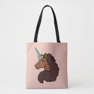 Tote Bag Afro Unicorn   Unique