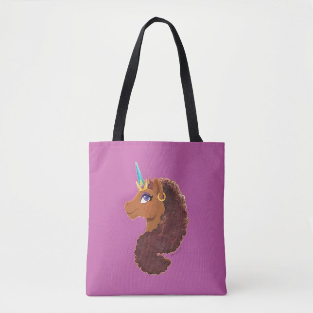 Tote Bag Afro Unicorn | Unique (Devant)