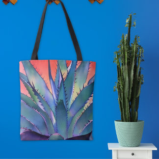 Tote Bag Agave au coucher du soleil