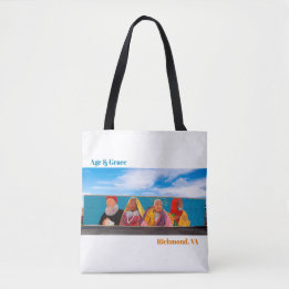 Tote Bag Age & grâce/Centre Cercle 2 côtés Fourre-tout