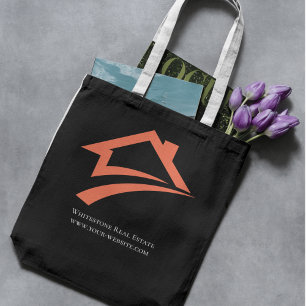 Tote Bag Agent immobilier noir élégant et unique