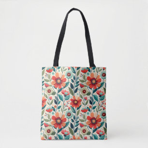 Tote Bag AI Floral Beauty Fourre-tout : Design botanique