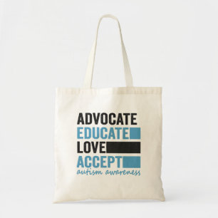 Tote Bag Aider à éduquer l'amour Accepter le cadeau de Sens