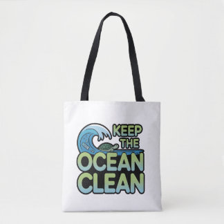 Tote Bag Aider nos océans à respirer à nouveau : Un message