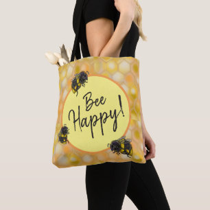 Tote Bag Aie Du Bonheur ! Bumblebees