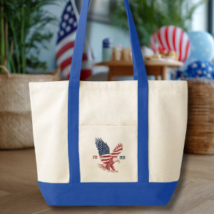 Tote Bag Aigle Américain Patriotique Joyux 250e Anniversair