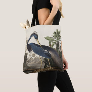 Tote Bag Aigrette de Louisiane, oiseau, Art vintage d'Audub