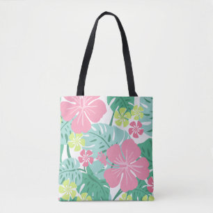 Tote Bag Ailani Hawaïen Hibiscus Tropical-Réversible Plage