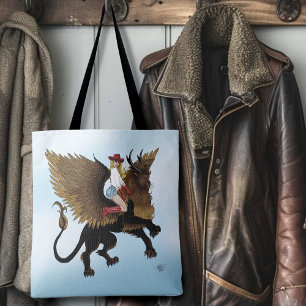 Tote Bag Aile de lionne de cowgirl occidentale Griffon Fant
