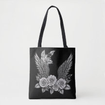 Ailes avec fleurs. Ailes de fleurs esthétiques