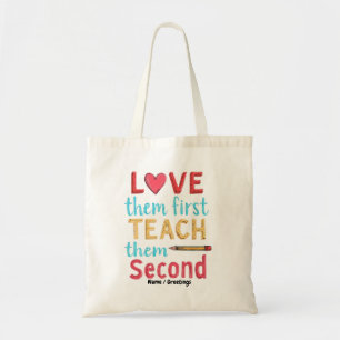 Tote Bag Aimez-les d'abord, enseignez-leur ensuite Inspirez