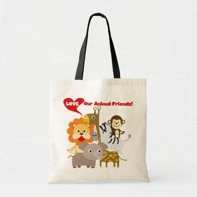 Tote Bag Aimez nos amis animaux (Devant)