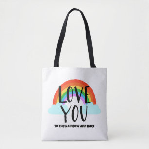 Tote Bag Aimez-vous à l'arc-en-ciel et au retour