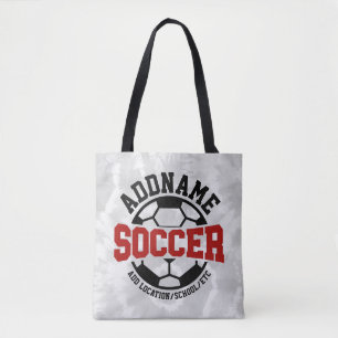 Tote Bag AJOUT PERSONNALISÉ NOM Joueur de football Cravate-