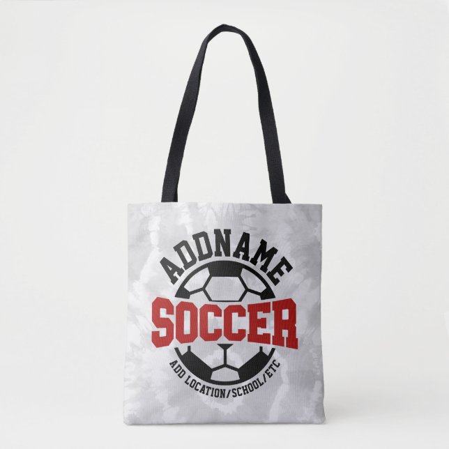 Tote Bag AJOUT PERSONNALISÉ NOM Joueur de football Cravate- (Devant)