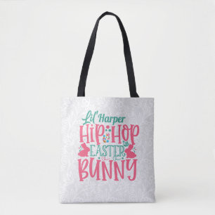 Tote Bag AJOUT PERSONNALISÉ NOM Lil Hip hop Lapin de Pâques