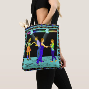 Tote Bag Ajouter de danseurs d'oscillation aux projecteurs