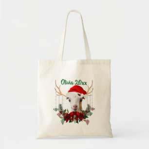 Tote Bag AJOUTER LE NOM - Joli Noël La Mancha Goat Kid
