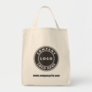 Tote Bag Ajouter un logo d'entreprise et un site Web Person