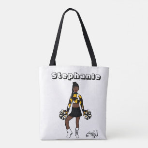Tote Bag Ajouter un nom Chevaucher deux couleurs Fourre-tou