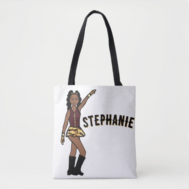 Tote Bag Ajouter Un Nom Maroon Tiger Style #1 (Devant)