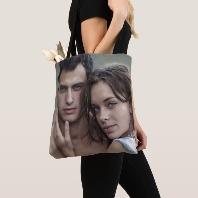 Tote Bag Ajouter votre conception photo personnalisée (De près)