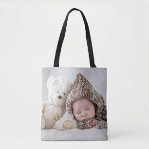 Tote Bag  Ajouter votre propre photo à deux côtés personnal
