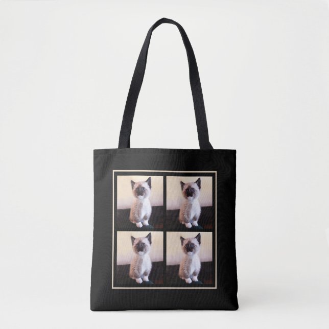 Tote Bag Ajoutez votre famille personnalisée ou vos photos  (Devant)