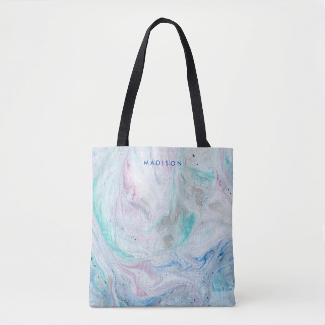 Tote Bag Ajoutez votre marbre nommé I de | (Devant)