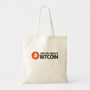 Tote Bag aks j'au sujet du bitcoin