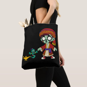 Tote Bag Aladdin zombie et génie zombie