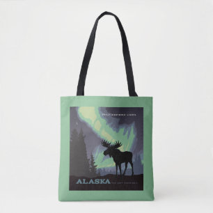 Tote Bag Alaska   Oie des aurores nordiques