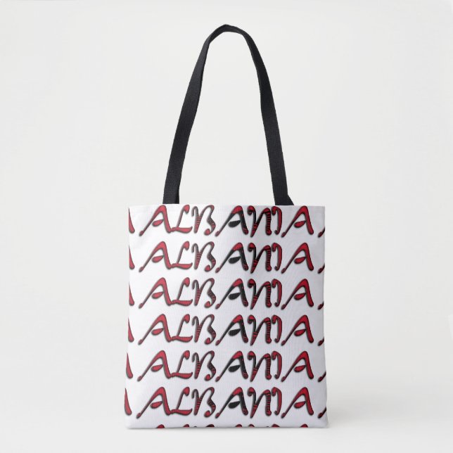 Tote Bag Albanie Drapeau Typographie Pays européen (Devant)