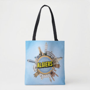Tote Bag Alger ville Algérie petite planète monument un