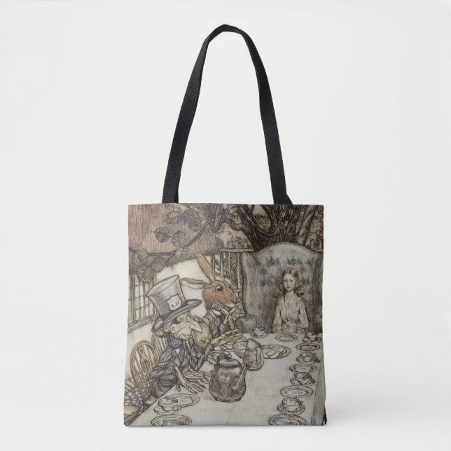 Tote Bag Alice Anniversaire Anniversaire Fête de la haine d (Devant)
