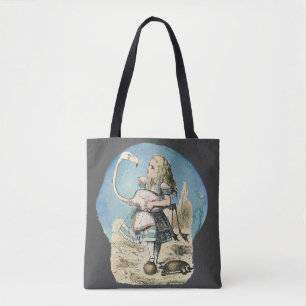 Tote Bag Alice au Flamant rose des merveilles