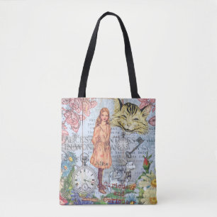 Tote Bag Alice au pays des merveilles Classique Cheshire Ra