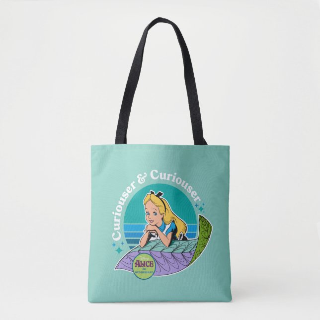 Tote Bag Alice au pays des merveilles | Curiouser & Curious (Devant)