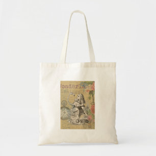 Tote Bag Alice au pays des merveilles Flamant rose classiqu