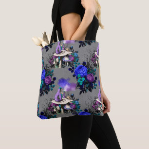 Tote Bag Alice au pays des merveilles Fleurs de la chenille