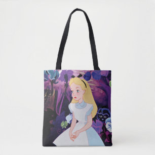 Tote Bag Alice au pays des merveilles Le film des fleurs du