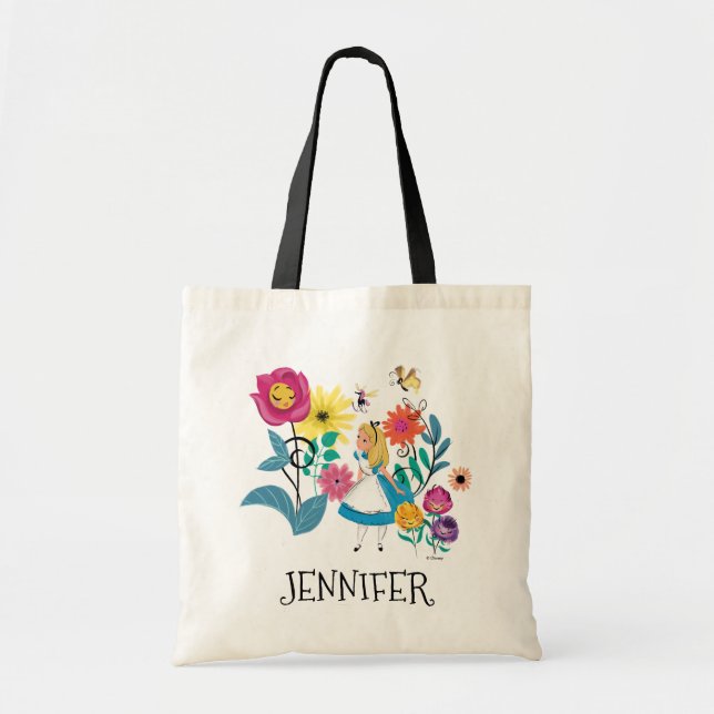 Tote Bag Alice au pays des merveilles | Les Fleurs Des Merv (Devant)