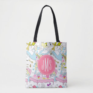 Tote Bag Alice au pays des merveilles  Motif surdimensionné
