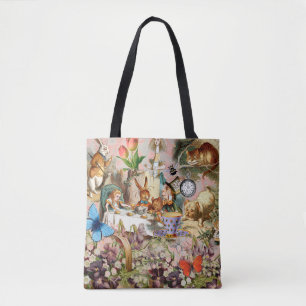 Tote Bag Alice au pays des merveilles Tea Party Art