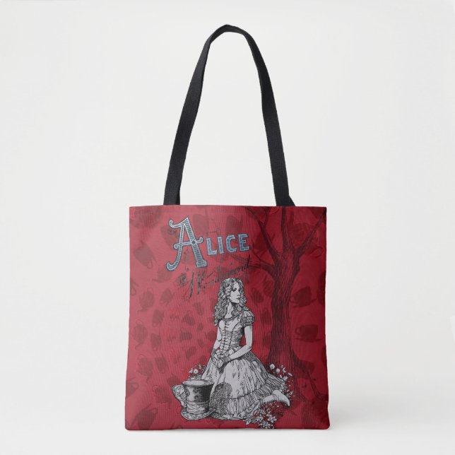 Tote Bag Alice au pays des merveilles - Tim Burton 3 (Devant)