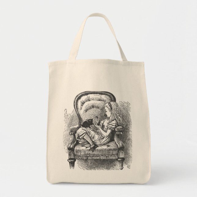 Tote Bag Alice et chat Fourre-tout (Devant)