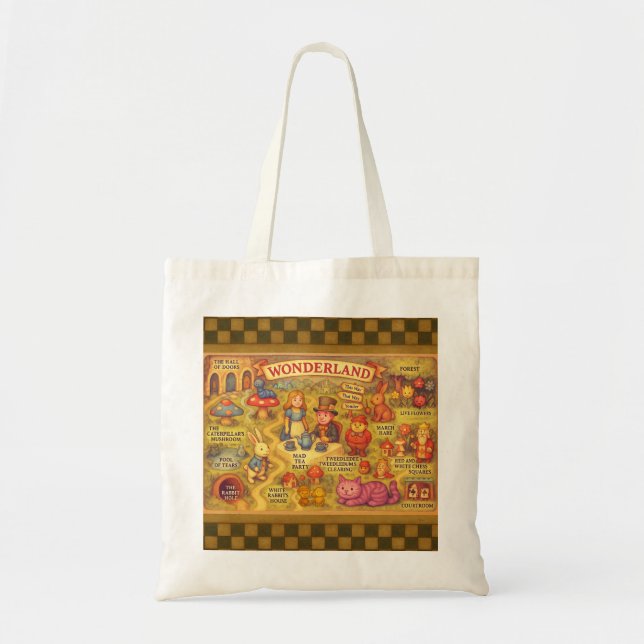 Tote Bag Alice géologique au pays des merveilles (Devant)