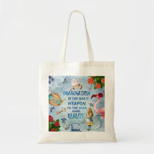 Tote Bag Alice In Wonderland Citation - Imagination