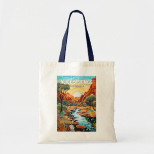 Tote Bag Alice Springs Australie Travel Art Vintage